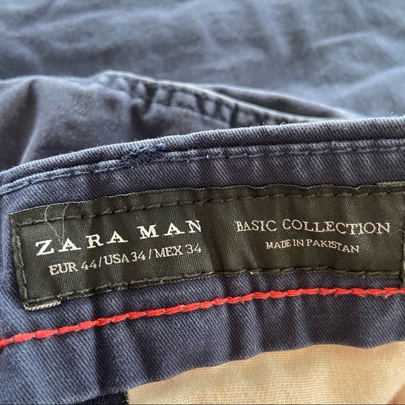 Zara Slim Fit Navy Pant - Picture 6 of 7
